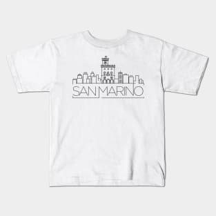 San Marino Minimal Skyline Kids T-Shirt